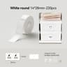 Official Niimbot D110  D11 Waterproof Thermal Label Rolls White Color Cable Sticker Tape 12