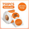Phomemo 5001000 Pcs Round Thermal Label Paper Waterproof Stickers For 241 Printer 12