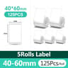 NiiMBOT White Thermal Label Paper Waterproof SelfAdhesive Sticker Rolls For B1  B21 Printer 10