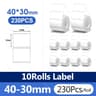 NiiMBOT White Thermal Label Paper Waterproof SelfAdhesive Sticker Rolls For B1  B21 Printer 12