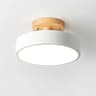 Nordic Wood FlushMount Ceiling Light  Modern Round Fixture For Hallway  Bedroom 6