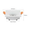 AntiGlare Recessed GU10 MR16 Spotlight Frame  Aluminum Embedded Ceiling Downlight 8