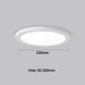 UltraThin Adjustable LED Ceiling Panel Downlight  Fit 50mm200mm Cutout Holes 7