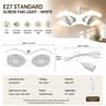 DualHead E27 Socket Ceiling Fan With LED Light  Remote  Silent MultiAngle Airflow Lamp 7