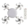 Intelligent E27 ScrewIn Ceiling Fan With LED Light  Silent HighAirflow Kitchen  Dining Lamp 7
