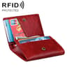 KB171 Antimagnetic RFID Crazy Horse Texture Leather Card Holder Wallet For Men And WomenYellowish B 10