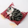 Realistic Sleeping Cat Plush Decoration Mat For Car Desk  Home Decor 2