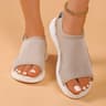 Women Knitted Sports Sandals Summer Casual SlipOn Lightweight Sandals Women Mesh Stretch Beach Luxu 4