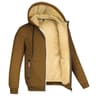 Unisex Lamb Wool Zipper Jacket With Plush Lining And Front Pockets For Winter Warmth 16