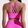 Womens High Impact Cross Back Sports Bra With Chest Pad For Training And Yoga 5
