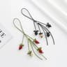 Leather Flower Bag Charm 18