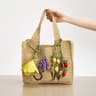 Leather Flower Bag Charm 22