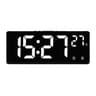 Voice Activated Digital Alarm Clock With Temperature Dual Alarm Snooze And Night Mode 7