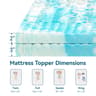 Cooling Gel Memory Foam Mattress Topper With Pressure Relief 4