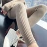 Thermal Ribbed High Waist Leggings For Women 5