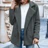 Womens Oversized Faux Fleece Coat With Lapel In Streetwear Style 11