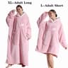 Oversized Plush Fleece Hoodie Blanket With Hood And Pockets 7