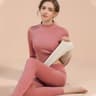 Women Thermal Underwear Set Velvet Lined Base Layer For Winter 1
