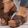 Womens Summer Platform Sandals With Peep Toe High Heel Design 5