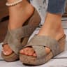 Womens Summer Platform Sandals With Peep Toe High Heel Design 8