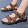 Classic Leather Mens Sandals Comfortable Outdoor Summer Shoes 6