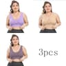 3 Pack Seamless Plus Size Bras With Pads And Wireless Comfort 13