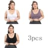 3 Pack Seamless Plus Size Bras With Pads And Wireless Comfort 15