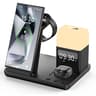 6 In 1 Wireless Charger Station With Alarm Clock Night Light 6