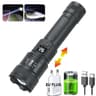 High Power LED Flashlight USB Rechargeable With Display Zoom Lantern 6