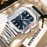 Square Quartz Mens Watch With Luminous Display And Date Week Function 6
