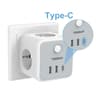 EU Power Strip With USB And AC Outlets 15