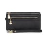 Large Capacity Womens Leather Wallet With Double Zipper 12
