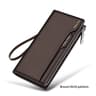 Genuine Leather Mens Wallet With Zipper And Card Slots 8