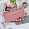 Long Womens Clutch Wallet With Double Zipper And Tassel Accent 9