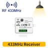 Wireless RF Light Switch 433MHz Relay Receiver Panel 7