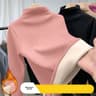Thermal Long Sleeve Top For Women With Half High Collar 6