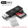 High Speed Dual USB Card Reader Adapter For PC And Laptop 9