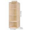 Collapsible Hanging Wardrobe Organizer With Drawer Compartments 11