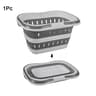 Foldable Laundry Basket With Handle Portable Space Saving Tub 6