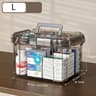 Transparent Medicine Organizer Box With Tray 7