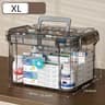 Transparent Medicine Organizer Box With Tray 8