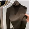 Womens Slim Fit Turtleneck Knitted Sweater For Autumn And Winter 8