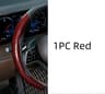 Microfiber Leather Steering Wheel Cover With Carbon Fiber Look 9