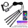 RGB Neon LED Car Interior Ambient Light Kit With App And Remote Control 16