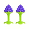 Soft Silicone Strawberry And Grape Baby Teether Ring 11