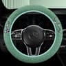Plush Wool Steering Wheel Cover For Winter Comfort 8
