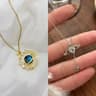 Luxury Designer Star Saturn Pendant Necklace For Women Stainless Steel Chain 13