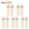 Cartoon Cat Egg Couple Mid Calf Cotton Socks One Size 23