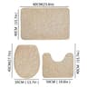 Stone Pattern Bathroom Mat Set 9