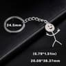 Funny Stickman Keychain Set 5